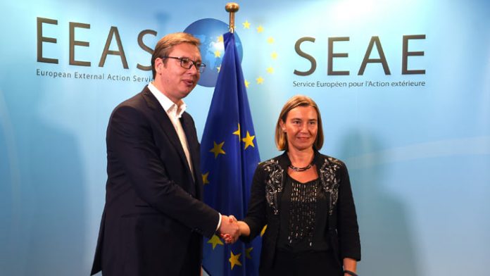Sastanak Vučića i Tačija u Briselu